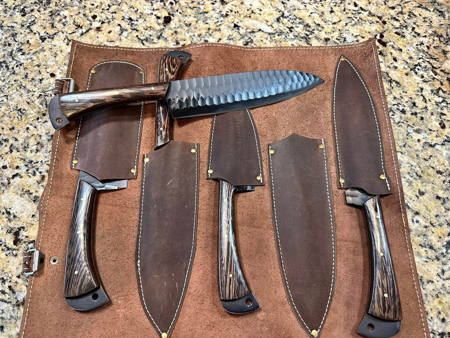 Handmade Forged steel bbq/kitchen set