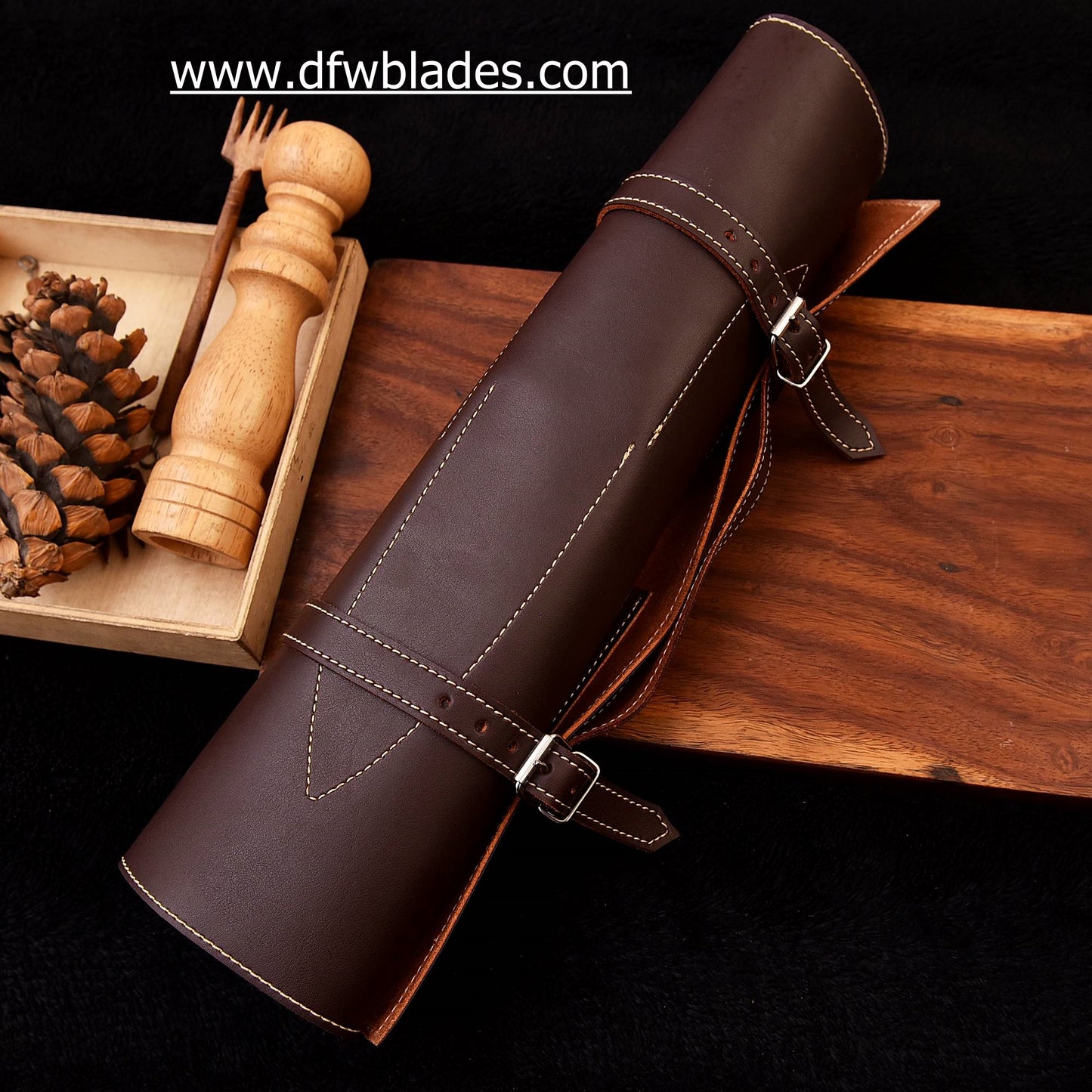 Handmade Damascus Forged steel bbq/kitchen set